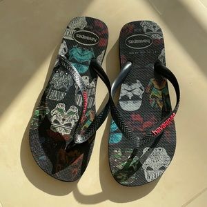 Men’s Havianas Star Wars Themed Flip Flops-Size 11/12